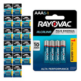 102 Pilhas Alcalinas Aaa 3a Palito Rayovac 17 Cart