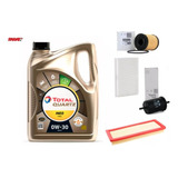 Kit Filtros + Total Ineo 0w30 Para Peugeot 308 408 Thp 1.6