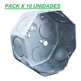 Caja Octogonal Chapa Calidad Ag Pack X 10u