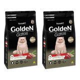 Ração Premier Pet Golden Gatos Adultos Carne 1kg Kit 2 Unid.