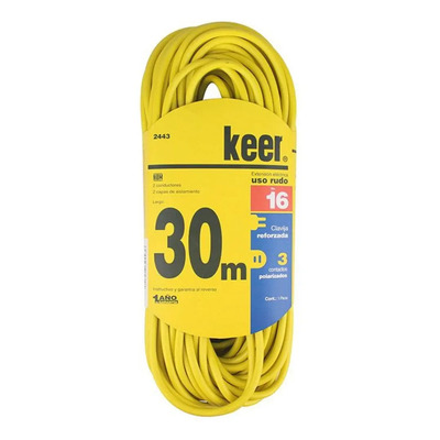 Multicontacto de 2 tomas Santul KR324436 largo del cable de 30m 5A | Envío gratis