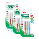 Kit 3 Cartelas Escova Interdental Gum Sortida (9 Unidades)