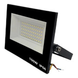 5 Refletores Led 100w Smd Prova D´água Ip66 110v/220v 9000lm