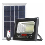 Foco Solar 200w Panel Solar Y Control + Envio Gratis