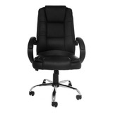 Silla De Escritorio Eke Life Home Yx-2227 Ergonómica  Negra Con Tapizado De Cuero Sintético