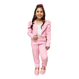 Conjunto Blazer E Calça Feminino Infantil Menina Mini Diva