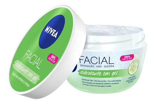 Nivea Facial Ácido Hialurônico Pepino 100g Para Pele Oleosa