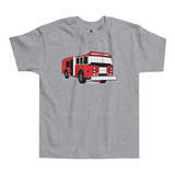 Threadrock Little Boys   Fire Truck Toddler T-shirt
