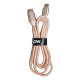 Cable De Datos Usb Type C A Microusb 1mts Color Rosa
