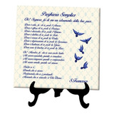 Azulejo Personalizado Oração De S. Francisco Em Italiano 02
