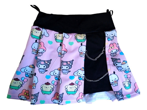  Falda Short Kuromi Cinamorol Melodi Punpurin 