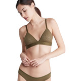 Bralette Calvin Klein Intrinsic Encaje Verde Original