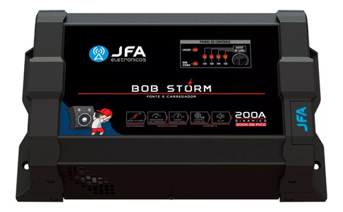 Fonte Carregador Automotiva 200a Jfa Bob Storm Bivolt Auto