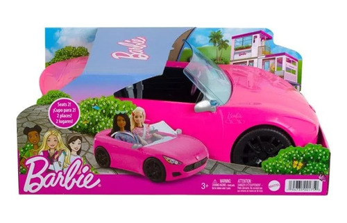Vehiculo Auto Descapotable Deportivo Barbie Original Mattel