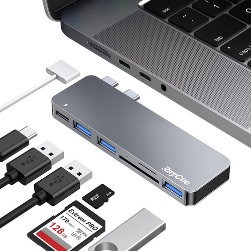 Adaptador Usb C Hub Usb C Hub Para  Macbook Pro/air 13  15 