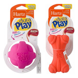 Hartz Dura Play Flex Toy Bundle Color: Bola Mediana Y Hueso