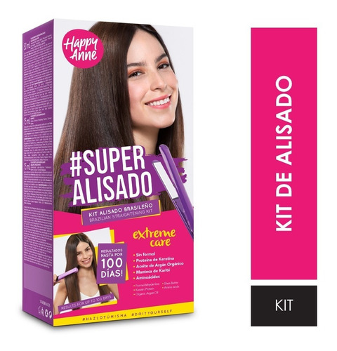 Kit Super Alisado Happy Anne - mL a $421