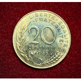 Moneda 20 Céntimos Francia 1985 Km 930 Impecable