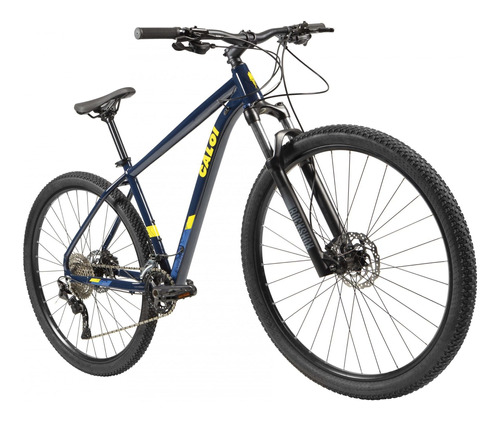 Bicicleta Mountain Bike Caloi Explorer Expert Azul Tamanho Do Quadro 17