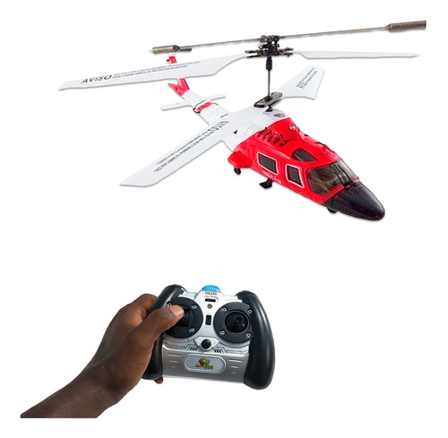 Helicóptero Falcão 3 Controle Remoto Recarregável Infantil