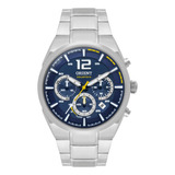 Relógio Orient Masculino Solartech Mbssc257 Aço F Azul