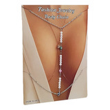 Body Chain Arnés Corporal  Cadena  Con  Perlas Y Ojos Turcos