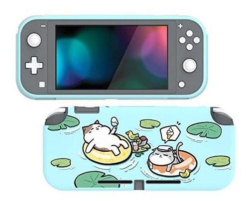 Carcasa Protectora Para Nintendo Switch Lite Gatito Fiesta