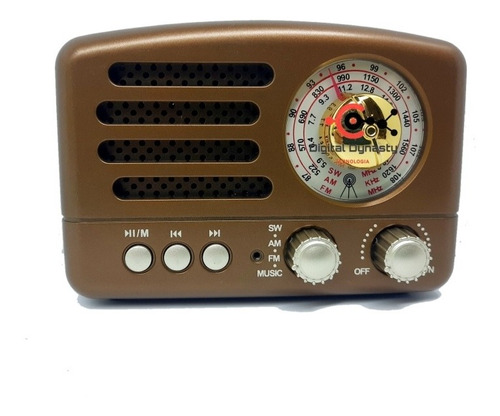 Radio Am Fm, Bocina Maiz Bluetooth Bc-154bt Marrón 