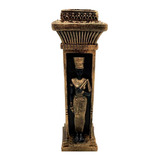 Castiçal Egipcio Egito Nefertiti 18cm Wiccaa Exclusivo