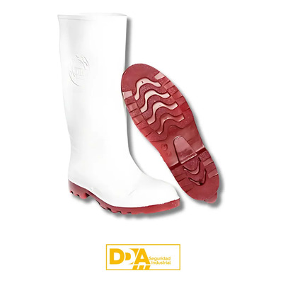 Bota Industrial Sanitaria Sin Casco Pro Rubber Blanco Iin | Envío gratis