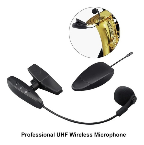 Uhf Brass - Micrófono Inalámbrico Profesional Para Saxofón