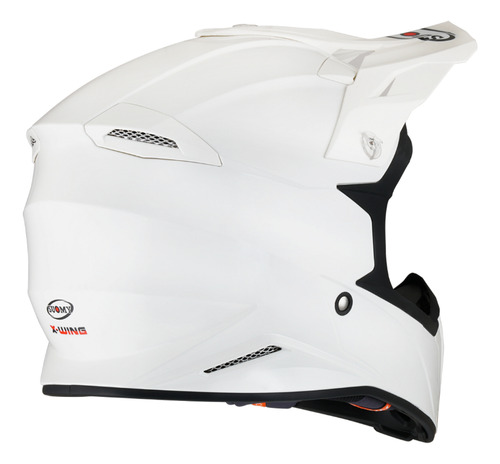 Capacete Cross  X-wing Plain White  Trilha Top  Fxm