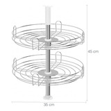 Fruteira Cesto Giratório Ellite Para Armário Cozinha 35cm Co