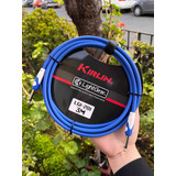 Cable De Guitarra Y Bajo 3 Metros Kirlin Serie Premium Azul