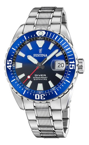 Reloj Festina F20669.1 Para Hombre Analogico Cuarzo Fechador