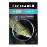 Leader Pesca Con Mosca Grey Gull 9 Pies Trafilado Fly Cast 