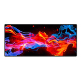 Mouse Pad Grande 90x40 Couro Gamer Desk Pad Cores Abstratas