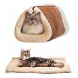 Cama Para Gatos Saco Túnel Cama 2 En 1 Para Mascotas