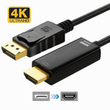 Displayport A Cable Convertidor Hdmi-ultra Hd-4k