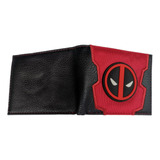 Cartera Billetera Modelo Deadpool Logo Goma Marvel Comics