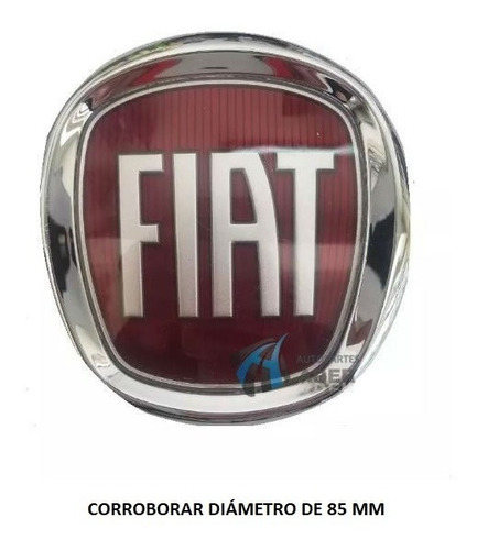 Escudo De Baul Fiat Punto 2007 2008 2009 2010 2011 2012 85mm Foto 4