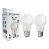 Kit 2 Lâmpada Leitosa Bulbo Filamento Milky Bivolt 8w Save Cor Da Luz 2400k (branco-quente)