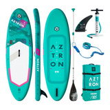 Tabla Sup Stand Up Paddle Aztron Lunar 9´ Ilable Color Verde Claro