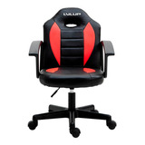 Silla Gamer Lvl Up 777 Small Color Rojo / Material Del Tapizado Cuero Sintético/plástico