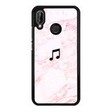 Funda Case Para Huawei Marmol Rosa Tumblr Nota Music