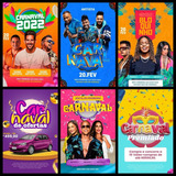 11 Artes Para Carnaval: Templates 100% Editáveis Com Canva