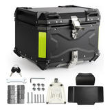 Caja Moto Top Case Aluminio Baul Con Respaldo Y Base 45 L