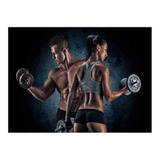Adesivo Academia Fitness Pilates Musculação 3,95m X 2,45m