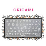 Placa Stamping Pink Mask #68 Origami