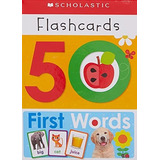 Book : 50 First Words Flashcards Scholastic Early Learners.